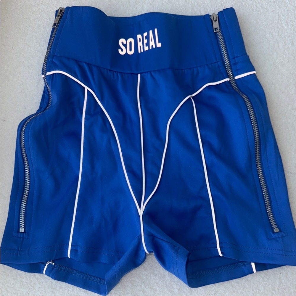 Blue Shane Justin Reflective Shorts